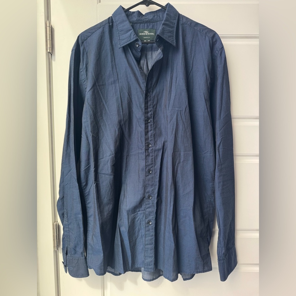 Rodd & Gunn Navy Casual Button Down Shirt
